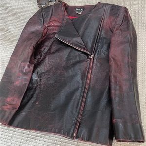 100% leather jacket M